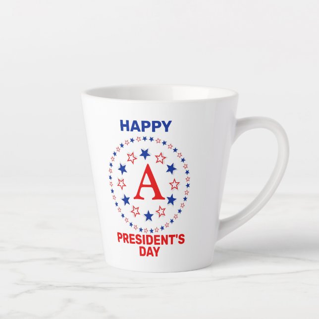 Happy President's day custom monogram Coffee Tasse (Rechts)