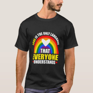 Happy Pride Month Regenbogenflagge für stolze Alli T-Shirt