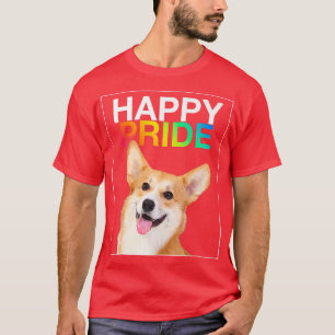 Happy Pride Niedlich Corgi Puppy Dog Lgbtq Juni T-Shirt