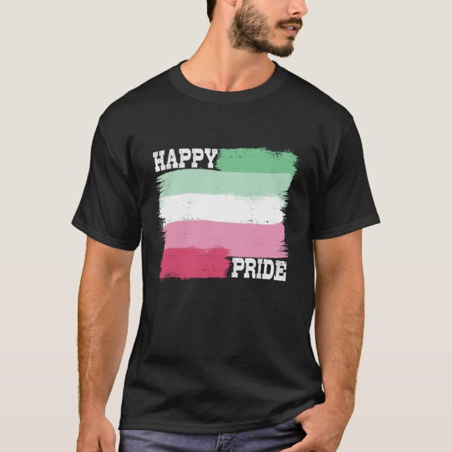 Happy Pride Rainbow LGBTQIA+ Community Proud Ally  T-Shirt (Vorderseite)