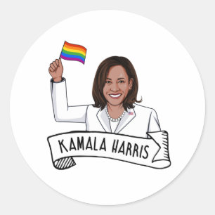 Happy Pride von Kamala Harris Runder Aufkleber