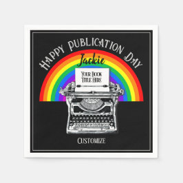 Happy Publication Day Personalisiert LBGTQ Serviette