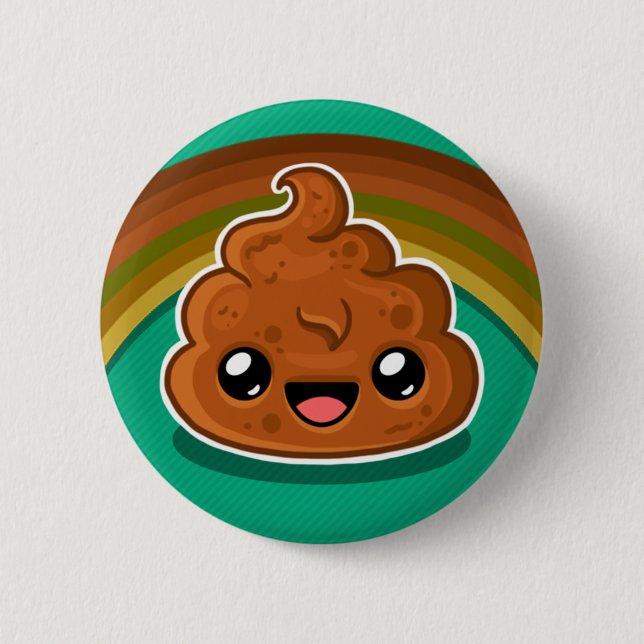 Happy Pudding - Rainbow Style Button (Vorderseite)