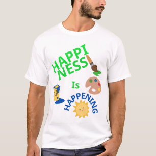 Happy Puff Anstrich Crew T-Shirt