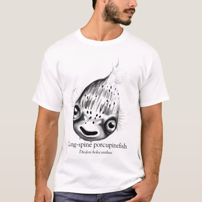 Happy Puffer Fish T-Shirt (Vorderseite)