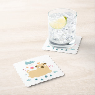 Happy Puggy Untersetzer