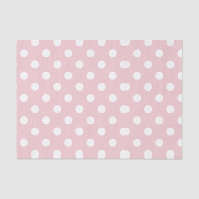Happy,pulver pink,polka dot,weiß,gürtel,land, seidenpapier (Vorderseite)
