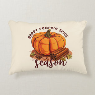 Happy Pumpkin Gewürzsaison - Gemütliche Herbstwoch Dekokissen