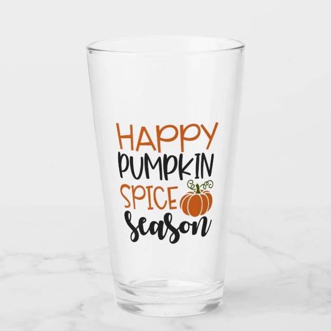 Happy Pumpkin Gewürzsaison - Herbst Glas (Vorderseite)