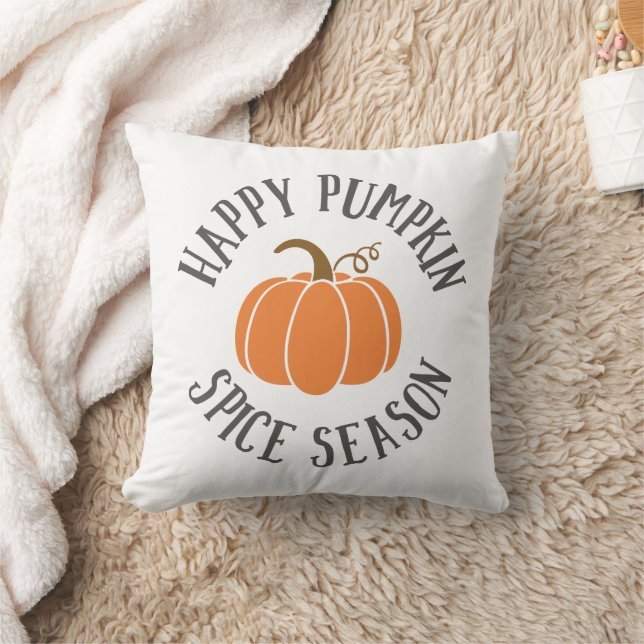 Happy Pumpkin Gewürzsaison Kissen (Decke)