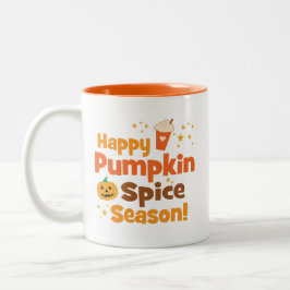 Happy Pumpkin Gewürzsaison Zweifarbige Tasse