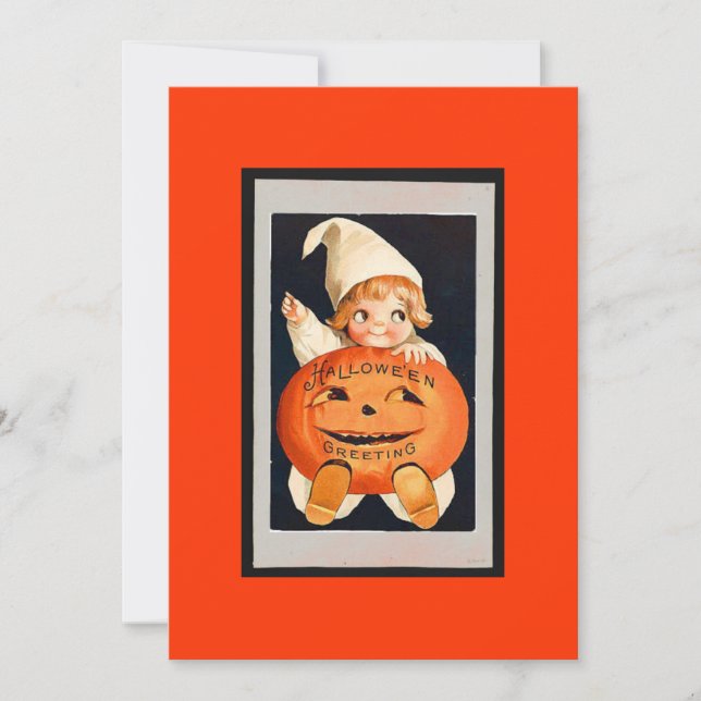 Happy Pumpkin Halloween Einladung (Vorderseite)