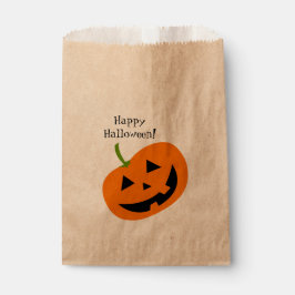 Happy Pumpkin Halloween Favor Bags Geschenktütchen