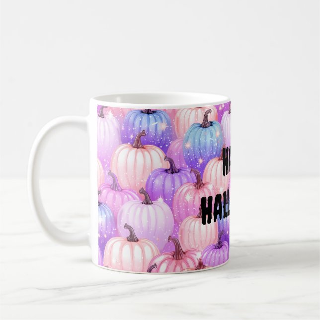 Happy Pumpkin Halloween Kaffeetasse (Links)
