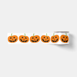 Happy Pumpkin Halloween Ribbon Satinband