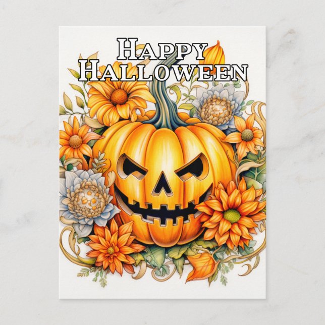 Happy Pumpkin Season Postkarte (Vorderseite)
