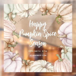 Happy Pumpkin Spice Fensteraufkleber