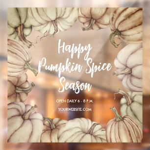 Happy Pumpkin Spice Window Cloning Fensteraufkleber