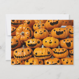 Happy Pumpkins Halloween Herbssaison Einladung