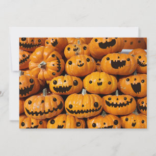 Happy Pumpkins Halloween Herbssaison Feiertagskarte