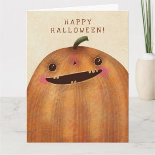 Happy Pumpkins - Niedliches Halloween Karte