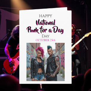 Happy Punk für einen Tag 25. Oktober Karte