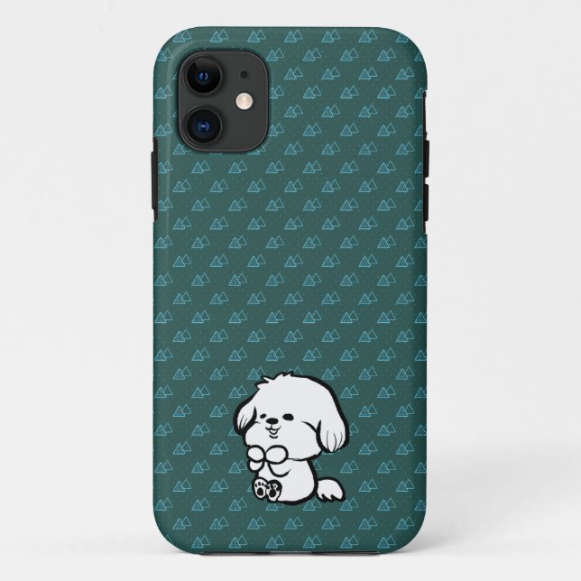 Happy Puppy Case-Mate iPhone Hülle (Rückseite)