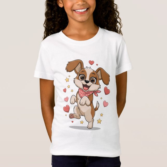 Happy Puppy T-Shirt (Vorderseite)