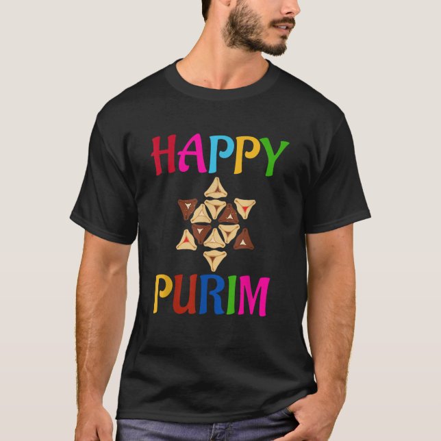 Happy Purim Costume funny Jewish  T-Shirt (Vorderseite)