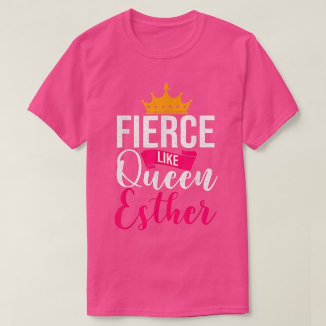 Happy Purim Costume Idea Queen Esther Hebrew Jewis T-Shirt (Design vorne)