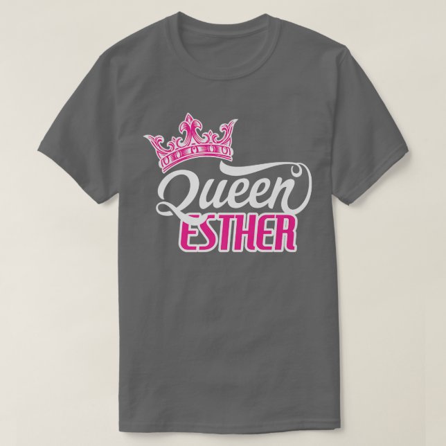 Happy Purim Costume Idea Queen Esther Hebrew Jewis T-Shirt (Design vorne)