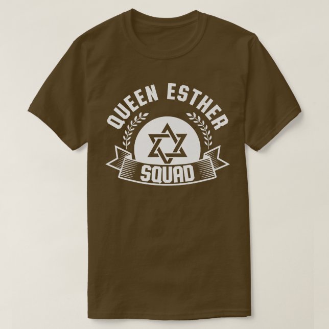 Happy Purim Costume Idea Queen Esther Squad Jüdin T-Shirt (Design vorne)