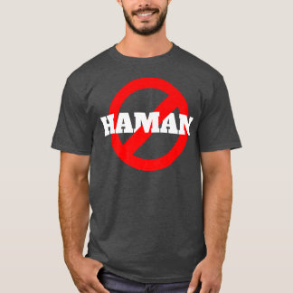 Happy Purim Costume Idee nicht heute Haman jüdisch T-Shirt