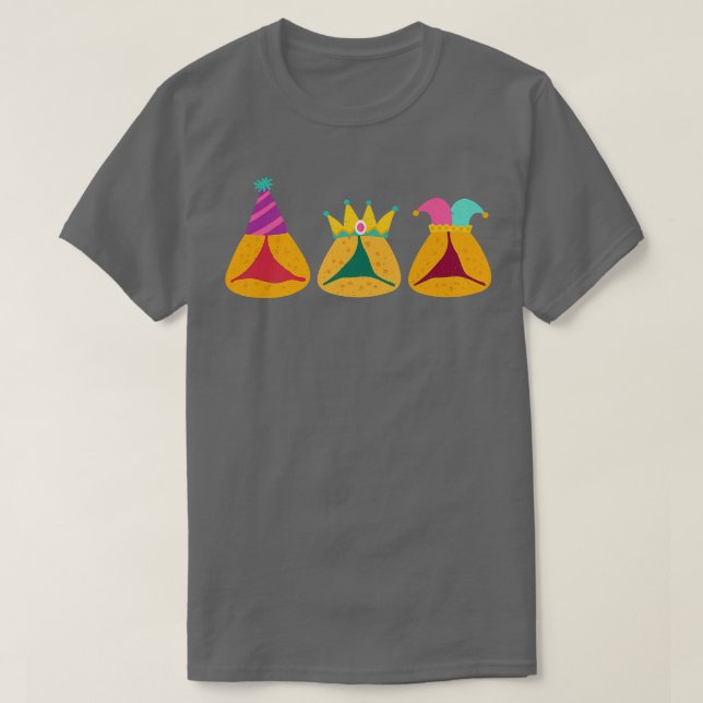 Happy Purim Costume Idee Niedlichen Hamantaschen T-Shirt (Design vorne)