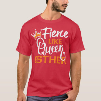 Happy Purim Design Idee Königin Esther Hebrew jüdi T-Shirt