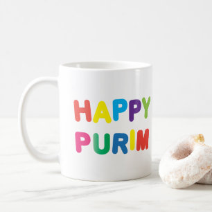 Happy Purim Festival Kinder Party Muster Kaffeetasse