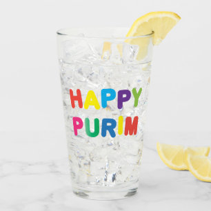 Happy Purim Festival Kinder Party Pattern Urlaub Glas