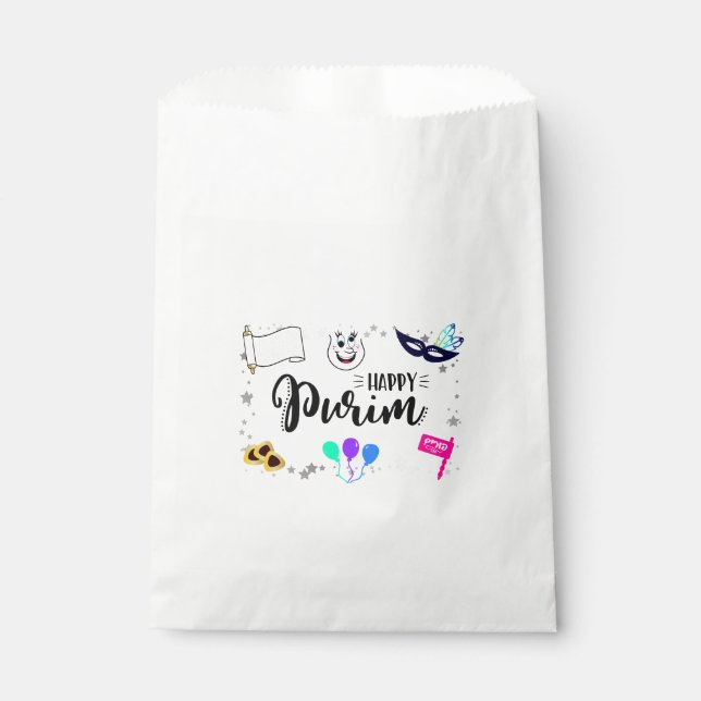 Happy Purim Geschenktütchen (Vorderseite)