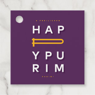 Happy Purim Gragger Geschenkanhänger