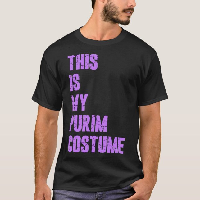 Happy Purim Hamantash Das ist mein Purim-Kostüm-Ju T-Shirt (Vorderseite)