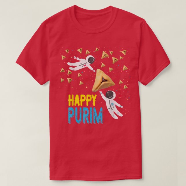 Happy Purim Jewish Funny Hamantaschen Gift Purim H T-Shirt (Design vorne)