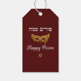 Happy Purim Mishloach Manot Geschenkkörbe Geschenkanhänger
