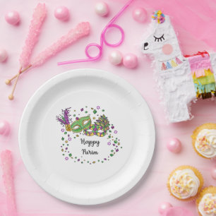 Happy Purim Pappteller