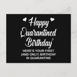 Happy Quarantined Birthday Postkarte