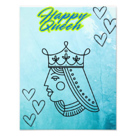Happy Queen Fotodruck