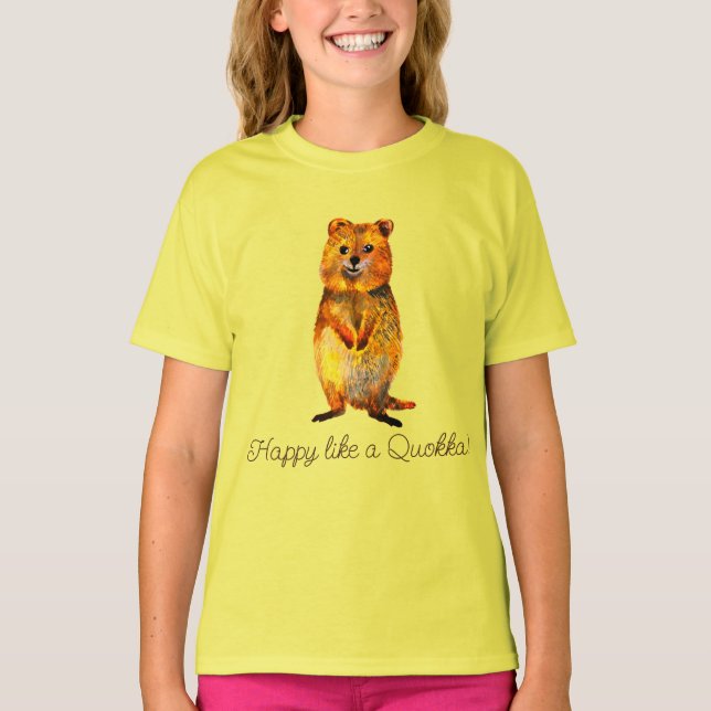 Happy Quokka T-Shirt (Vorderseite)