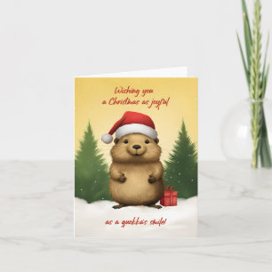 Happy Quokka Weihnachten Karte