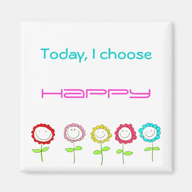 Happy Quote Magnet (Vorne)