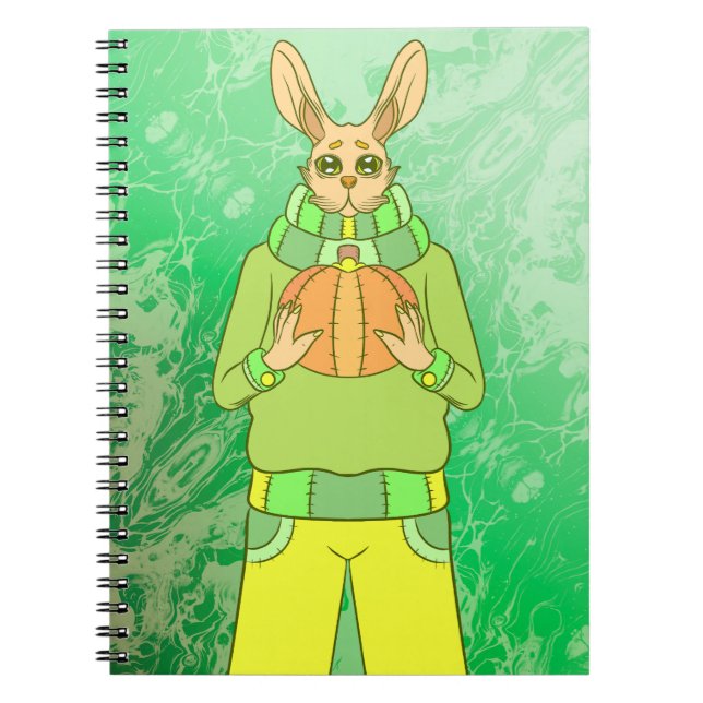 Happy Rabbit Notizblock (Vorderseite)