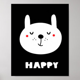 Happy Rabbit Poster